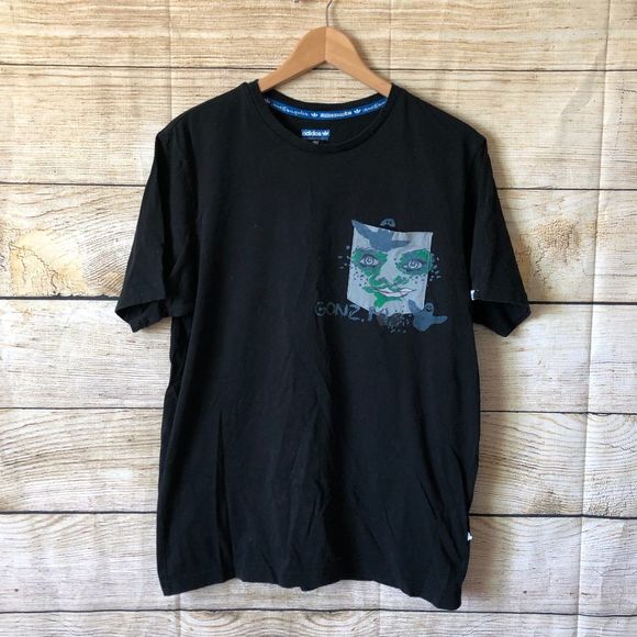 Black Adidas tee size L - Picture 1 of 5
